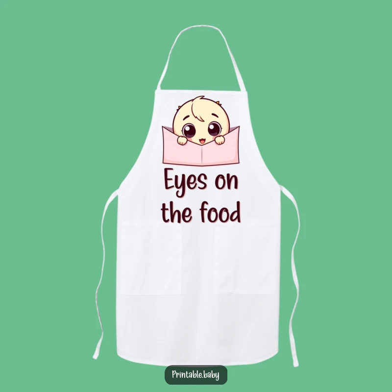 Funny Googly Eye Apron: Cook with a Hilarious Peeking Chef Character