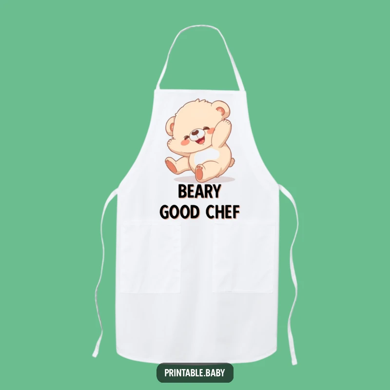 Funny Bear Cub Apron: Cook with Joyful Bear-Sized Humor