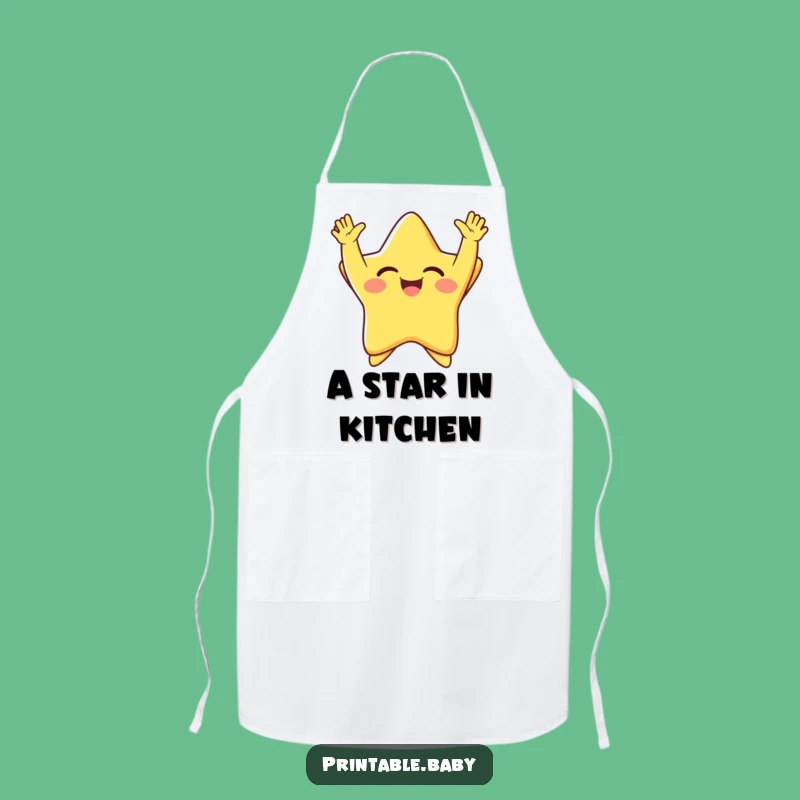Funny Giggling Star Apron: Hilarious Kitchen Wear for Joyful Cooks