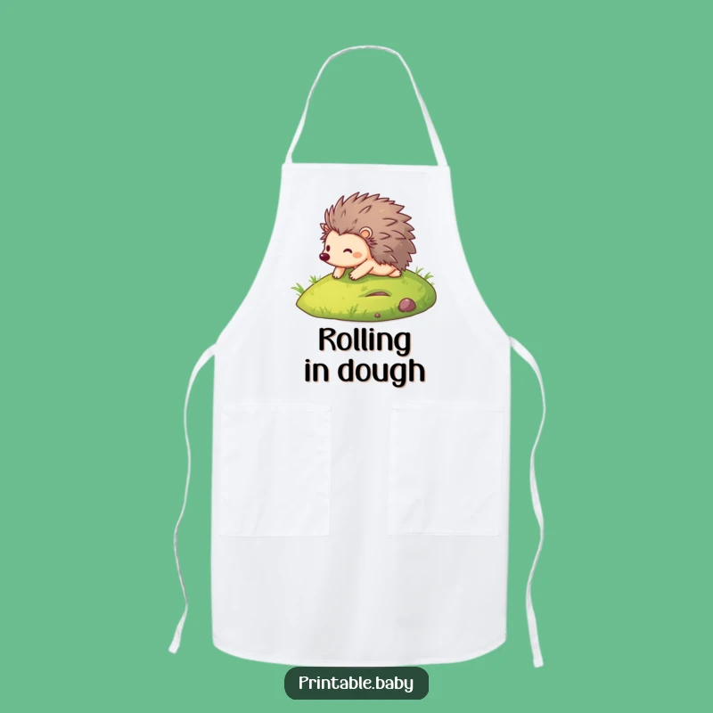 Funny Hedgehog Apron - Hilarious Kitchen Wear for Cooks