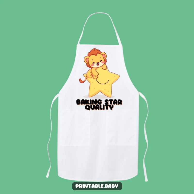 Funny Lion Cub Apron: Cook Up Bravery With Star Climber