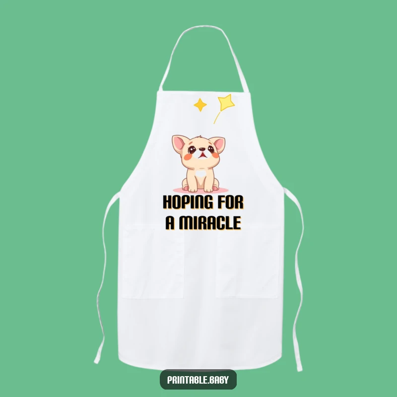 Funny Dog Star Apron: Surprised Puppy Kitchen Wear, Perfect Funny Gift for Dog-Loving Cooks