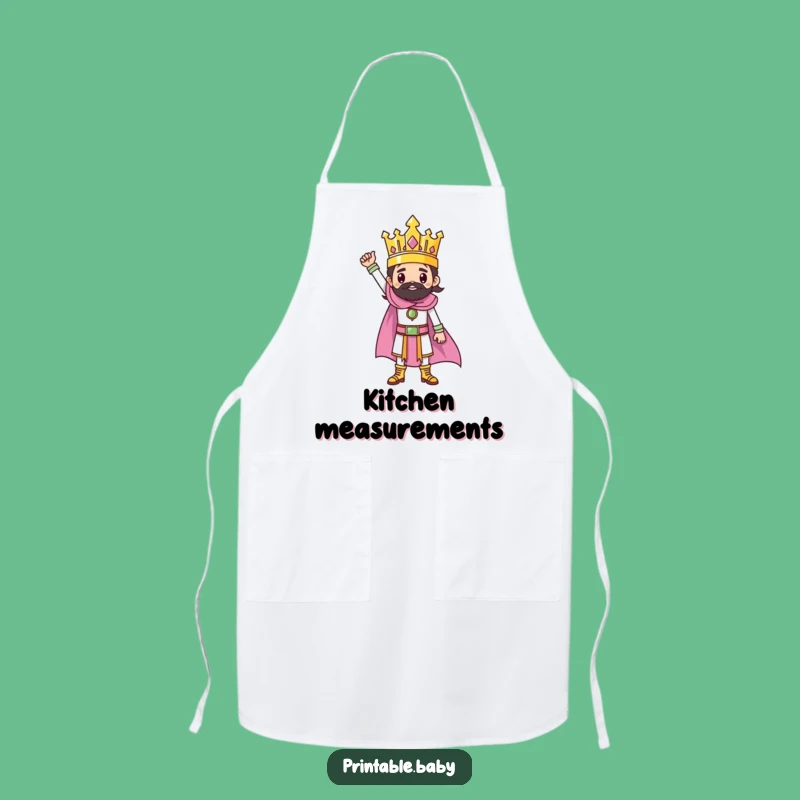 Funny Triumphant Ruler Apron: Artist Character Wear for Master Creators