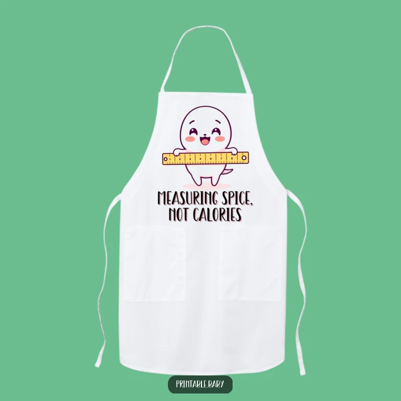 Funny Ruler Loop Apron: Measure Up in the Kitchen with This Funny Gift!
