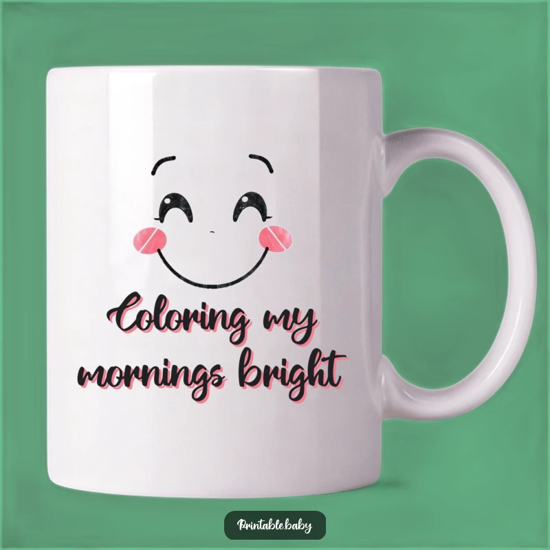Funny Crayon Artist Mug: Spread Joy with This Smiling Creator's Funny Gift!