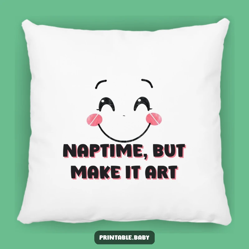 Funny Crayon Artist Pillow: Snuggle Up with This Cheerful Funny Gift!