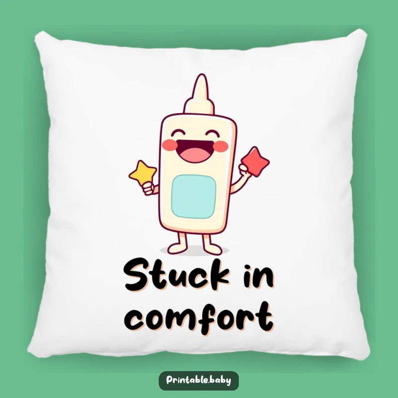 Funny Laughing Glue Stick Pillow: Soft Character Cushion, Great Fun Gift