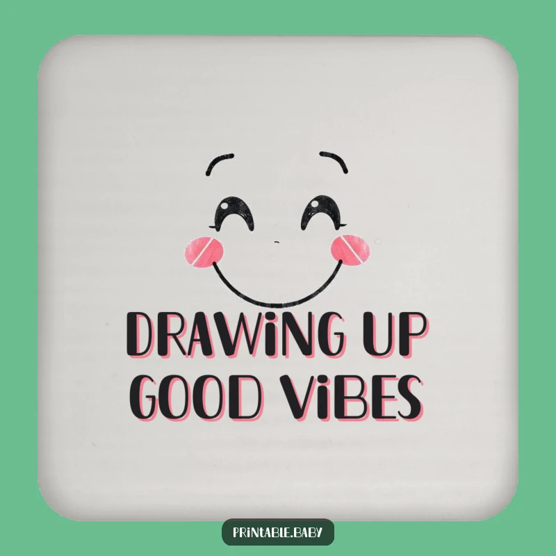 Funny Crayon Artist Coaster: Protect Surfaces with This Colorful Funny Gift!