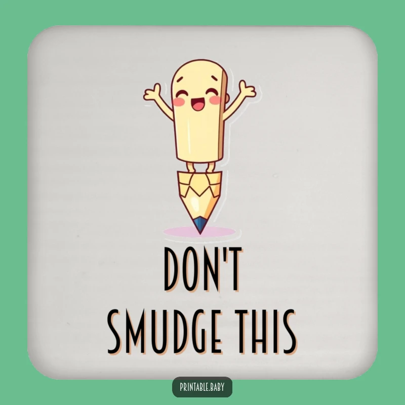 Funny Pencil Coaster - Silly Balancing Protection for Drinks & Humorous Gifts