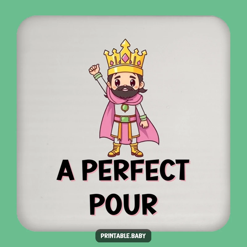 Funny Triumphant Ruler Coaster: Artist Protector for Creative Drinks