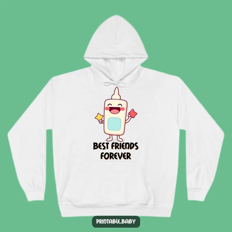 Funny Laughing Glue Stick Hoodie: Cozy Character Sweatshirt, Ideal Fun Gift