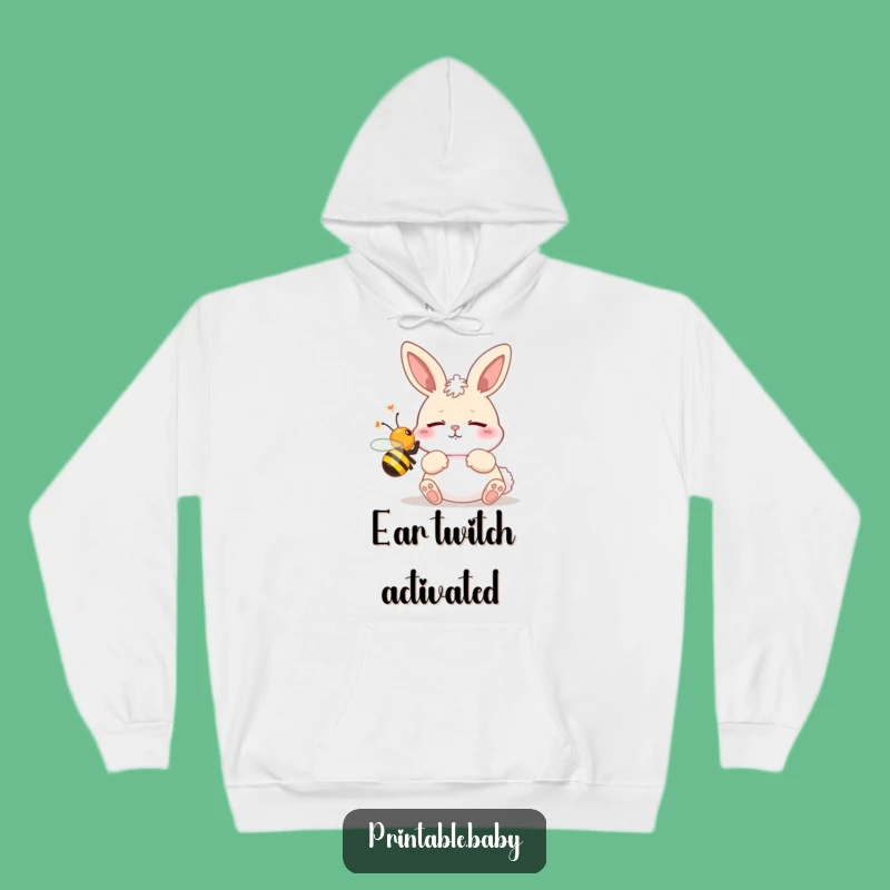 Funny Sleepy Bunny Bee Hoodie: Cozy Up with This Hilarious Winter Gift!