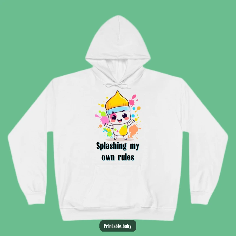 Funny Paintbrush Mess Hoodie: Get Cozy with This Colorful and Funny Gift!
