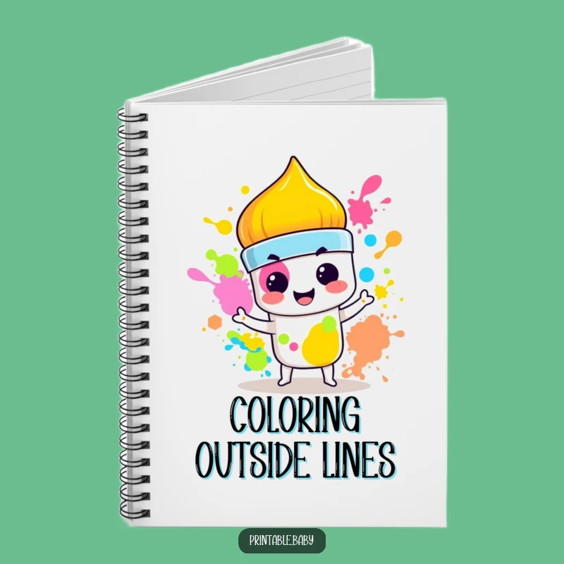 Funny Paintbrush Splash Notebook: Capture Ideas with This Artistic Funny Gift!
