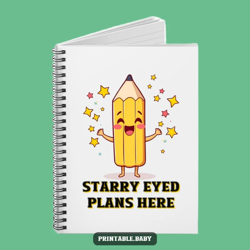Funny Pencil Stars Notebook: Jot Down Ideas with This Sparkling Funny Gift!