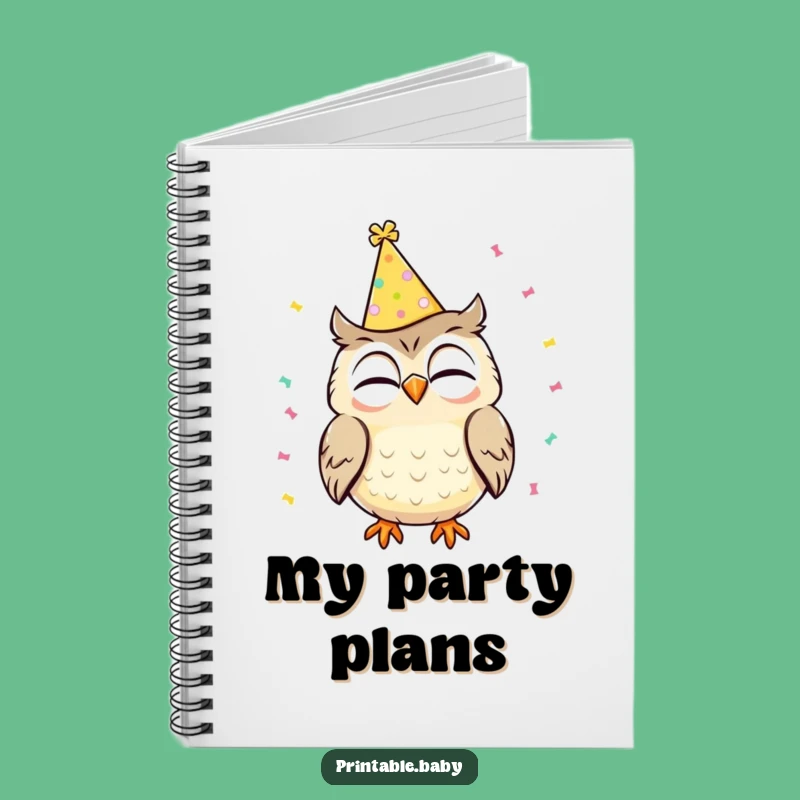 Funny Owl Notebook: Party Journal, Great Funny Gift