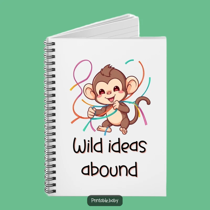 Funny Monkey Notebook: Jot Down Playful Ideas
