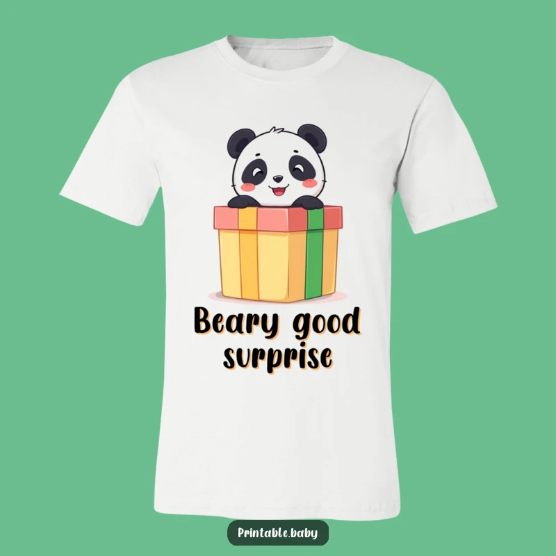 Funny Panda T-Shirt: Gift Box Surprise Tee, Adorable Funny Gift