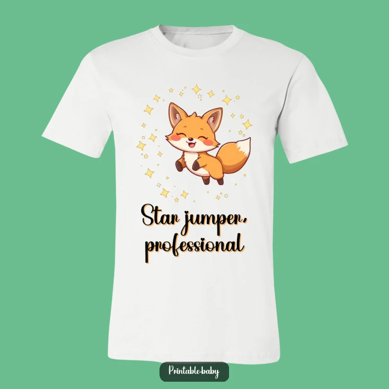 Funny Fox Constellation T-Shirt: Wearable Art for Joyful Leaps