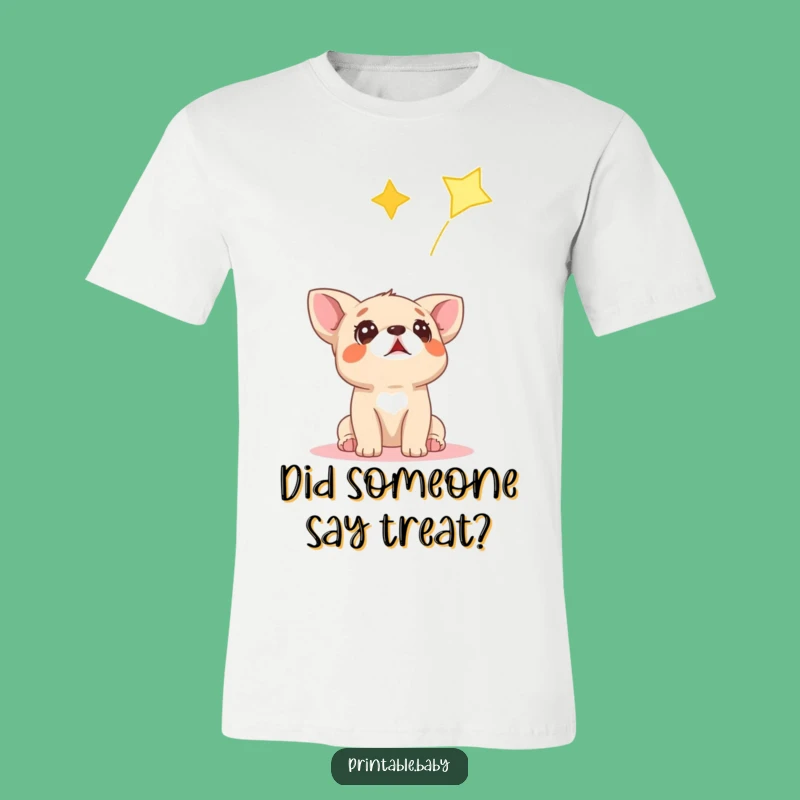 Funny Surprised Dog T-Shirt: Puppy Wishing on a Star Tee, Ideal Funny Gift for Dog Lovers