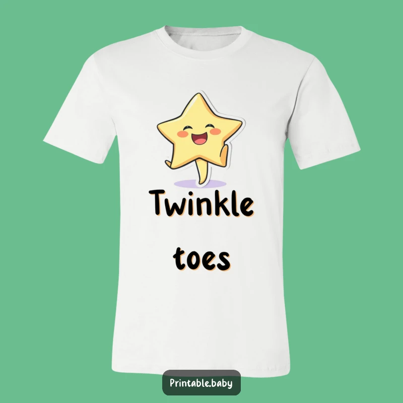 Funny Laughing Star Cartwheel T-Shirt: Energetic Sticker Character Tee