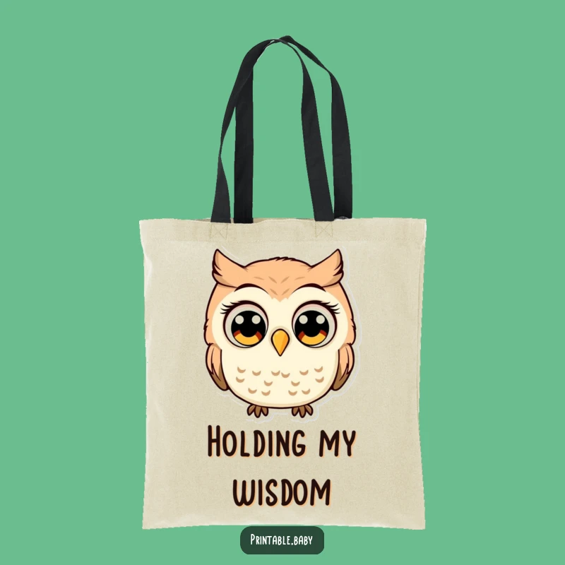 Funny Surprised Owl Tote Bag: Hilarious Carry-All for Wide-Eyed Adventures